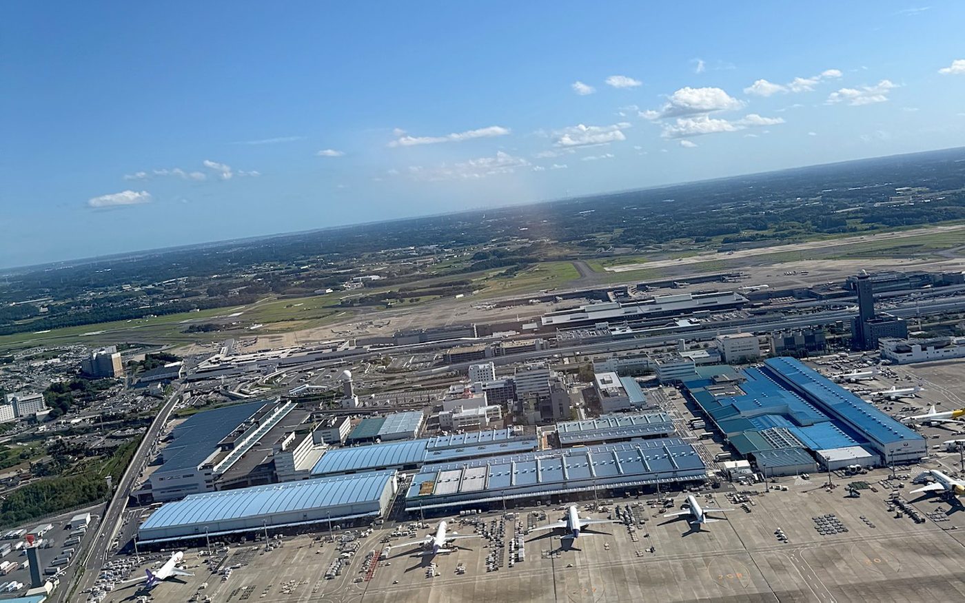 上空から見た成田空港